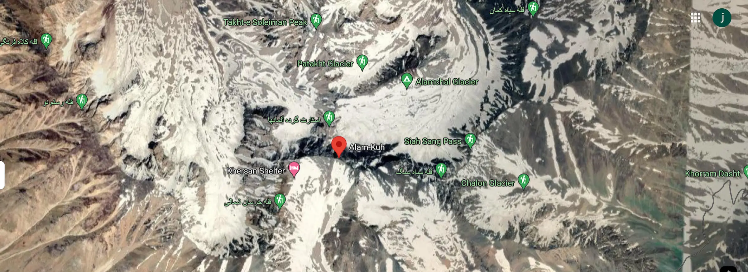 برای دستیابی به آدرس دقیق سنگ سماور علم کوه روی نقشه 25645