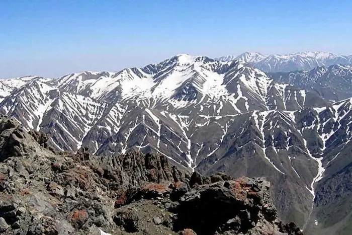 کوه های برفی قله سنگ سماور علم کوه عباس آباد مازندران 45612